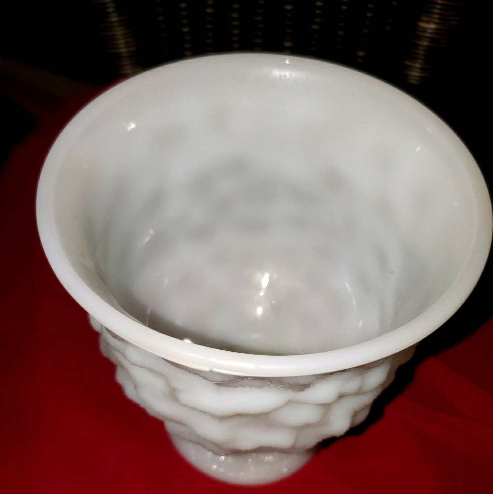 Vintage Milk glass goblet or candy dish